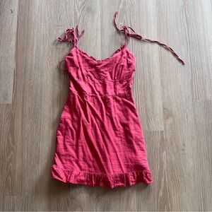 Abercrombie and fitch orangey red summer dress